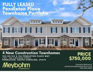 More details for Fully Leased | 4 New Constr Townhomes – Multifamily for Sale, Pendleton, SC